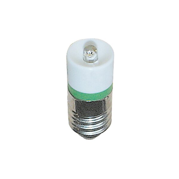 Single-LED 10x25mm E10 20-28V AC/DC ultragrün m. Brückengleichrichter 35362